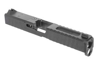 DLC coated optic-ready slide for Glock 17 Gen 5.